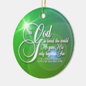 神のため従って世界の円形のオーナメント愛される セラミックオーナメント (左)