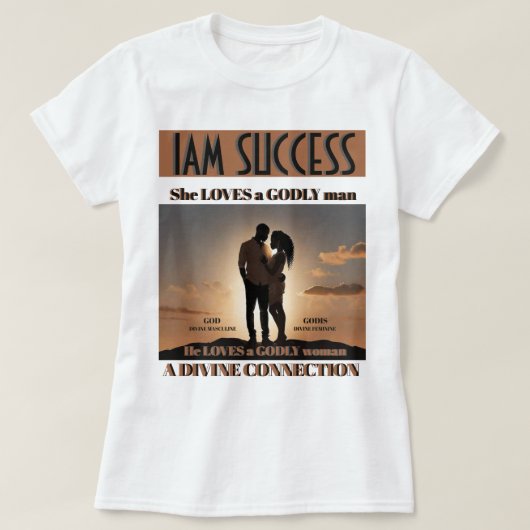 神のつながり Tシャツ (デザイン正面)
