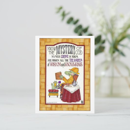 神のはがきの感動的謎 ポストカード (スタンド正面)