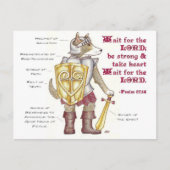 神のはがきの感動的鎧 ポストカード (正面)