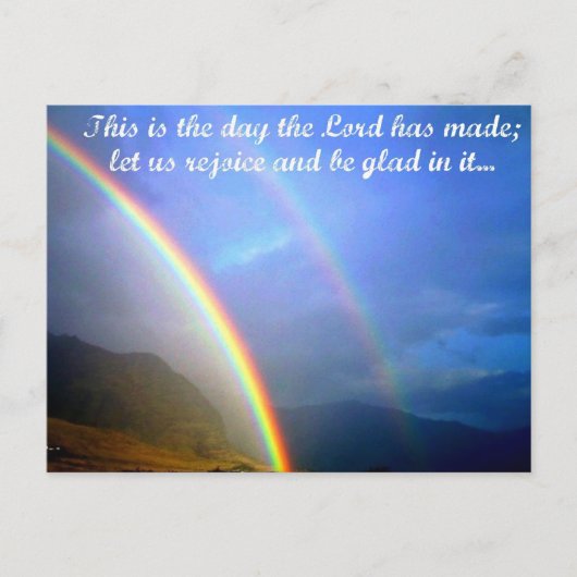 神のはがきを賛美する ポストカード (正面)