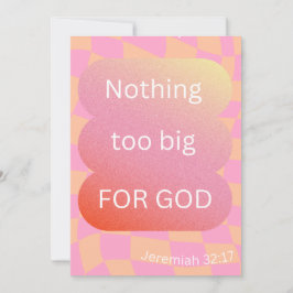 神のはがき/カード/信仰に大きすぎる何も シーズンカード