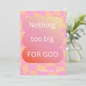 神のはがき/カード/信仰に大きすぎる何も シーズンカード (スタンド正面)