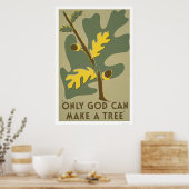 神のみが木を作ることができる1938 WPA ポスター (キッチン)