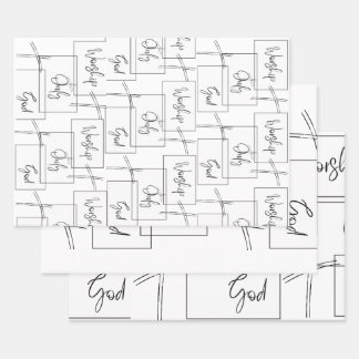 神のみ崇拝 ラッピングペーパーシート