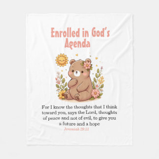 神のアジェンダベビーブランケットに登録 フリースブランケット