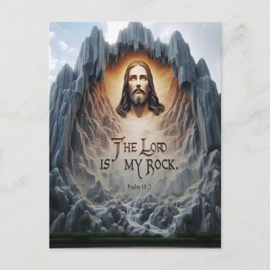 神のアセンション：主は私の岩である ポストカード (正面)