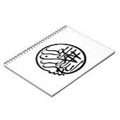 神のアラビア語の書道の名のBismillah ノートブック (左側)