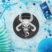 神のアーケインスカルの死(黒) ペーパープレート (パーティー)