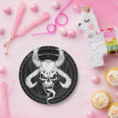 神のアーケインスカルの死(黒) ペーパープレート (パーティー)