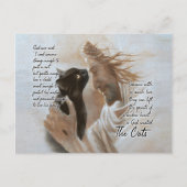 神のイエス 白い馬の壁画 - インテリア デコレーション ポストカード (正面)