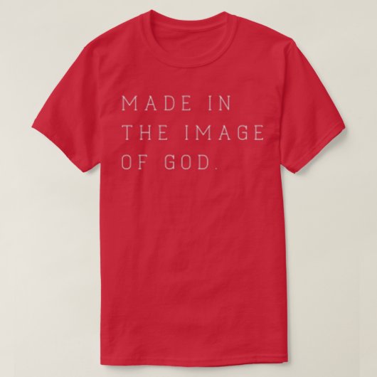 神のイメージで作られたバイブル信仰キリスト教のプレ Tシャツ (デザイン正面)