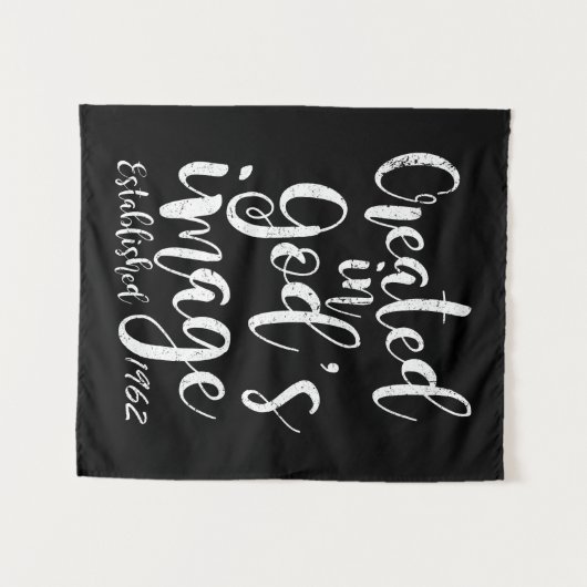 神のイメージで作成1962 60誕生日 タペストリー (正面(横))