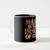 神のイメージキリスト教引用文 ツートーンマグカップ (正面左)