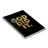 「神のインスピレーション書を捉えよ、神の仕業だ ノートブック (右側)