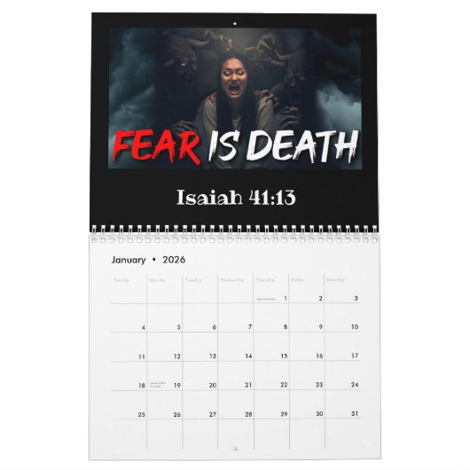 神のインスピレーション：日々の勤行カレンダー カレンダー (1月 2026)