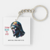 神のインスピレーション:神に近づく キーホルダー (裏面)