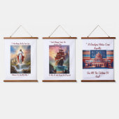 神のインスピレーション:神の恵みタペストリー 吊り下げ型タペストリー (トリプル)