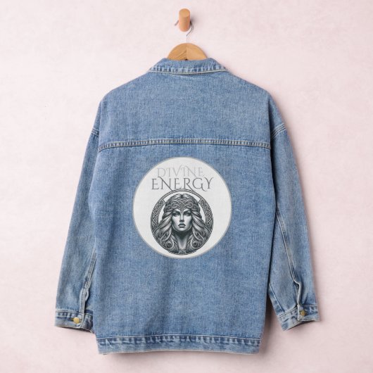 神のエネルギー – ケルトデザインの神秘的な力 デニムジャケット (ハンガー)