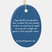 神のオーナメントの天使 セラミックオーナメント (裏面)