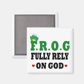 神のカエルに完全に頼る マグネット (正面/裏面)