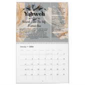 神のカレンダーのクリスチャンの名前 カレンダー (1月 2026)