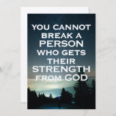 神のカードからの強さ 招待状 (正面/裏面)