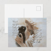 神のキリスト 白い馬の壁画 - インテリア デコレーション ポストカード (正面/裏面)