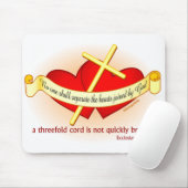 神のクリスチャンのギフトによって結合されるハート マウスパッド (マウス)