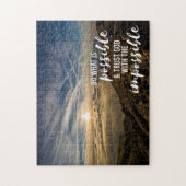 神のクリスチャンインスパイアを信頼する ジグソーパズル (縦)