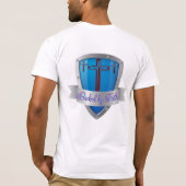 神のグラフィックユニセックススカスタムキャンバスのTシャツ Tシャツ (裏面)