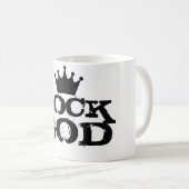 神のコップまたはマグの石を揺すって下さい及び金属のインディバンドを転がって下さい コーヒーマグカップ (正面右)