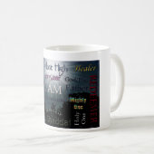 神のコーヒー・マグの名前 コーヒーマグカップ (正面右)