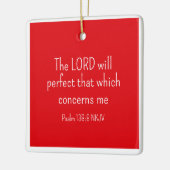 神のシンプル聖句に対する信仰 セラミックオーナメント (左)