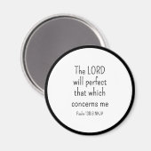 神のシンプル聖句に対する白黒の信仰 マグネット (正面/裏面)