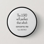 神のシンプル聖句に対する白黒の信仰 缶バッジ (正面)