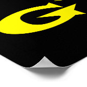 神のジム、イエスおもしろいトレーニングボディビルジム ポスター (角)