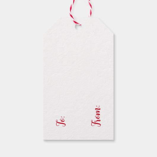 神のジュル！ダラホースギフトパーソナライズされたラベル ギフトタグ (裏面)