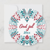 神のジュル、ノルウェー語のクリスマスグリーティング シーズンカード (正面)