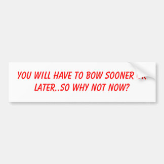 神のステッカーへの弓 バンパーステッカー