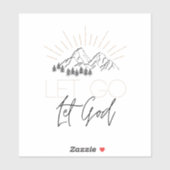 神のステッカーを放して シール (シート)