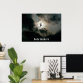 神のスニーカー文字ポスター ポスター (ホームオフィス)