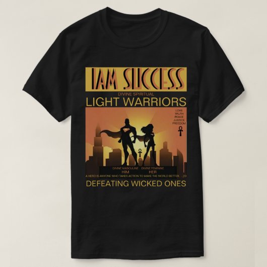 神のスピリチュアル Tシャツ (デザイン正面)