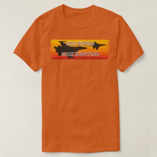 神のスピード、良い狩猟戦闘機ジェット機機機機空母 Tシャツ (デザイン正面)
