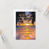 神のセレニティ祈りの言葉フラットグリーティングカード カード (正面/裏面インサイチュ)