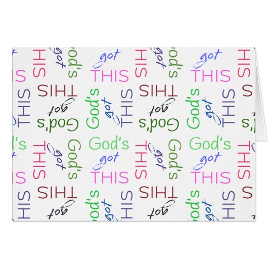 神のタイポグラフィ得パラカレオノートカード (正面横)