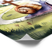 神のタイミングは完璧なクリスチャン子供部屋ウォールアート ポスター (角)