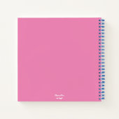 神のタイミングは完璧な抽象芸術フローラピンクティール（緑がかった色） ノートブック (裏面)