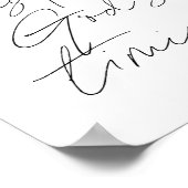 神のタイミングを信頼する ポスター (角)