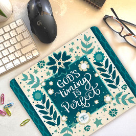 神のタイミングインスパイアのフローラ引用文 マウスパッド